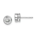 thumbnail image 1 of FB Jewels Sterling Silver Rhodium-plated CZ Post Earrings, 1 of 3