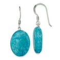 thumbnail image 1 of FB Jewels Sterling Silver Small Crack Aventurine Teal Dangle Earrings, 1 of 2