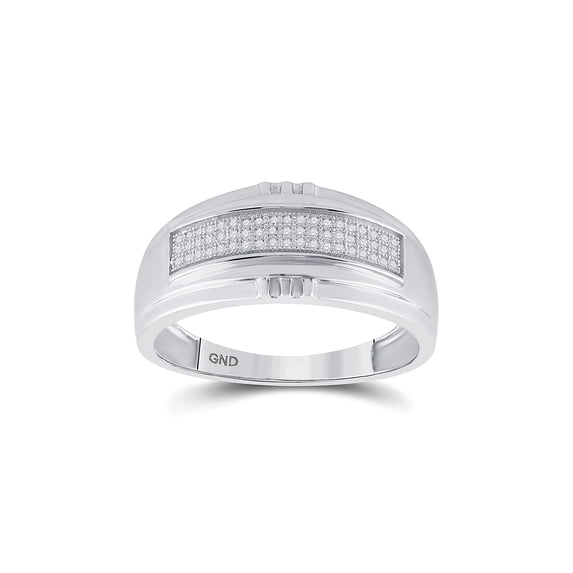 FB Jewels Sterling Silver Womens Round Blue Color Enhanced Diamond Square Ring 1/4 Cttw