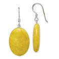 thumbnail image 1 of FB Jewels Sterling Silver Yellow Jade Earrings, 1 of 2