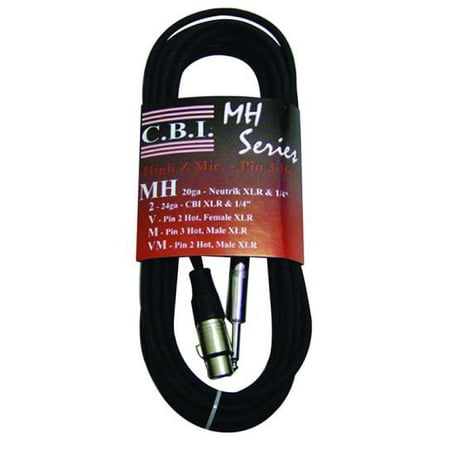 FB-MH15 Fat Boy Pro 15Ft Neutrik Hi-Z Microphone Cable