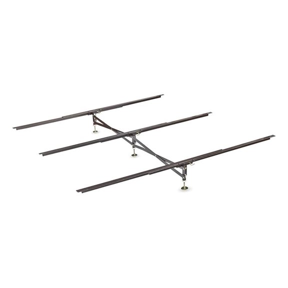 FBA_GS-3 XS X Support Bed Frame System GS-3 XS Model 3 Cross Rails and 3 Legs - Strong Center Support Base for Full Queen and King Mattress Box and Bed