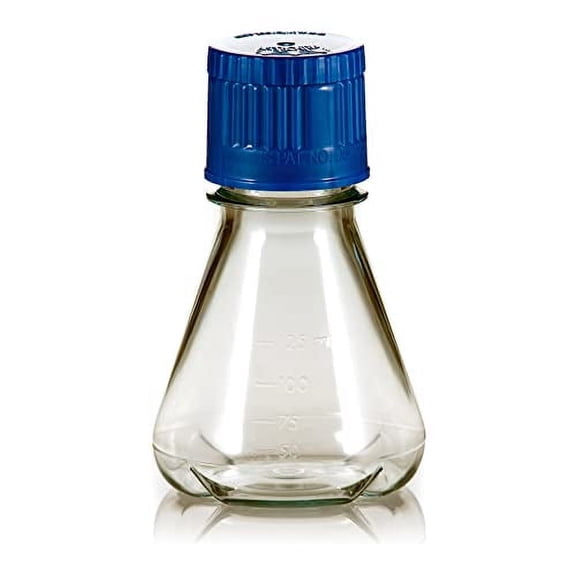 FBC0125S Erlenmeyer Flask with Baffled Base, 125ml, 71" Length x 105" Height (Pack of 24)$$Other
