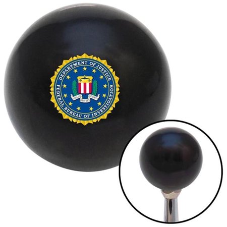 FBI Black Shift Knob with M16 x 1.5 Insert Shifter Auto Manual Custom Automatic Brody