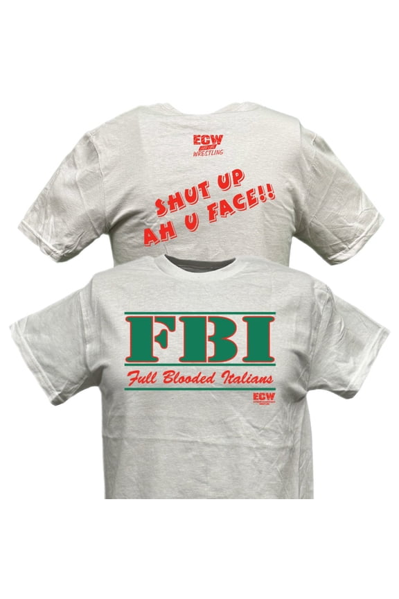 FBI Full Blooded Italian ECW Wrestling White T-shirt