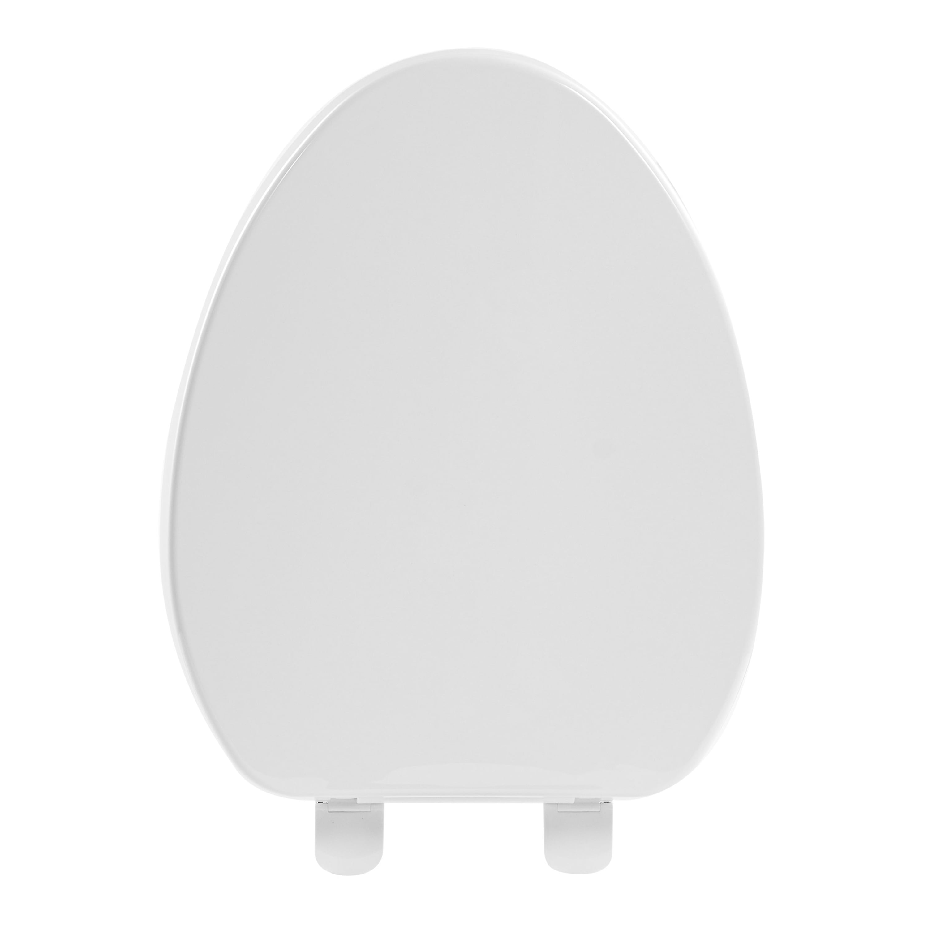 FBJ 400 Pound Slow Close Heavy Duty Oval Plastic Toilet Seat in White