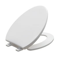 FBJ Elongated Toilet Seat in White, Easy to Install