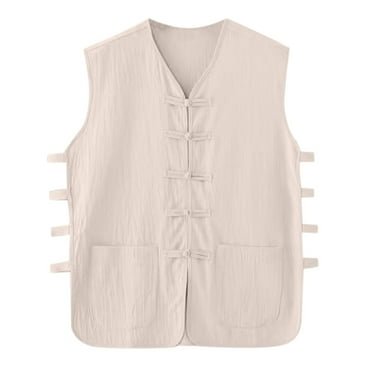 FBMDBB Men's Spring And Summer Tops Casual Sports Sleeveless Top Cotton Linen Vest Solid Fitness Muscle Tank Top T Shirt Pack Men Shirt Shirts for Men