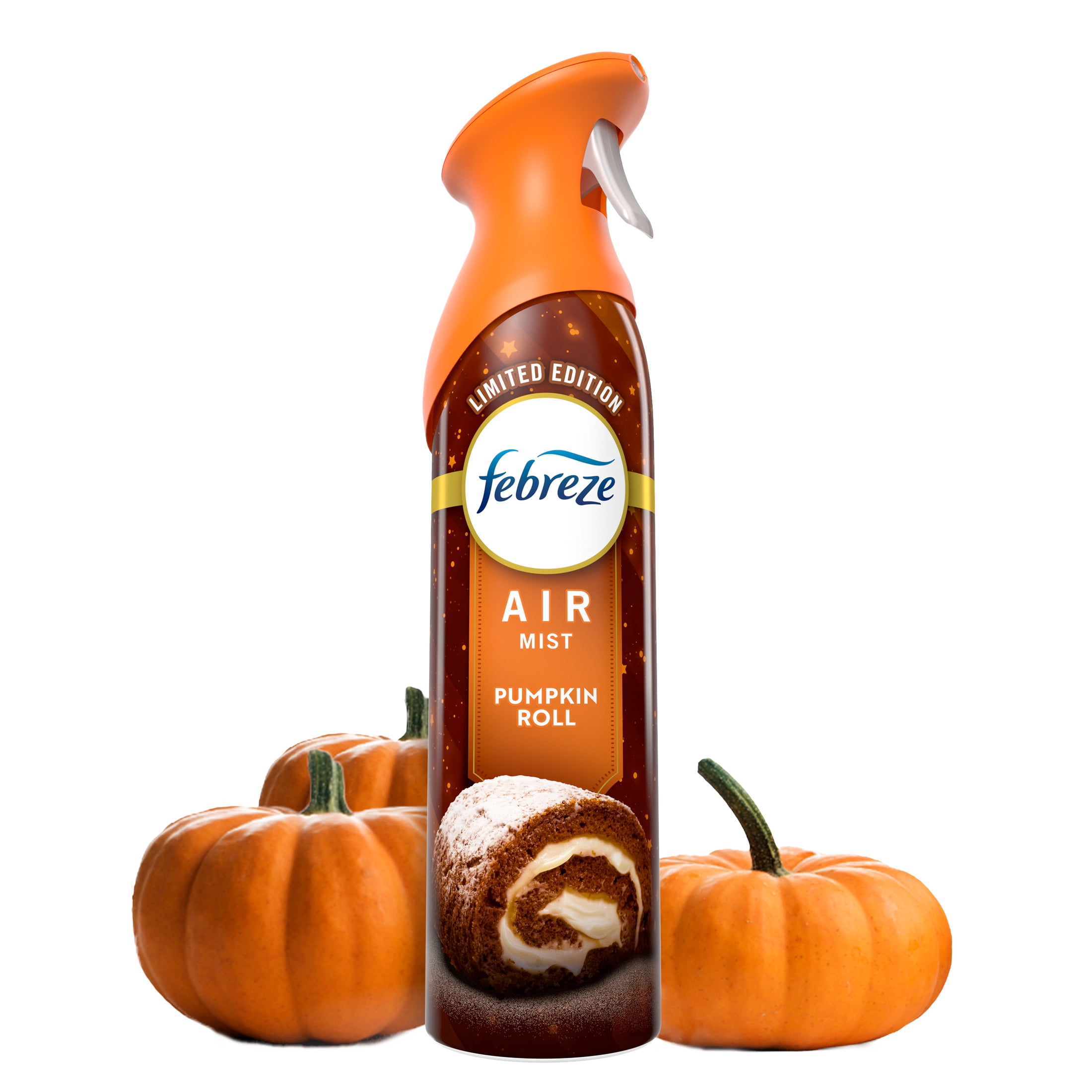 Febreze Odor-Fighting Air Freshener Spray, Room Spray, Pumpkin Roll Air Mist, 8.1 oz, 1 Count