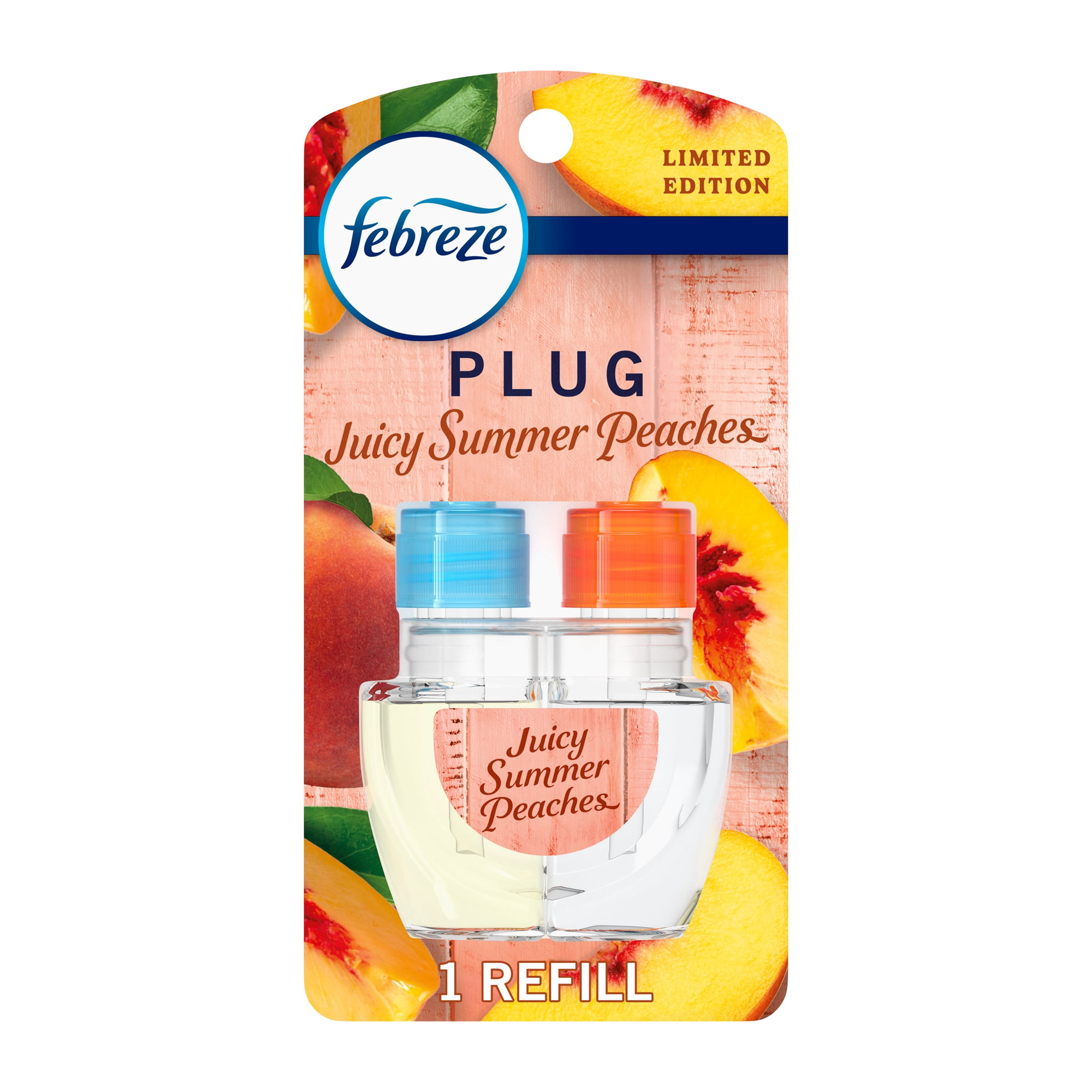 Febreze Plug In Air Freshener Scented Oil Refill Juicy Peaches