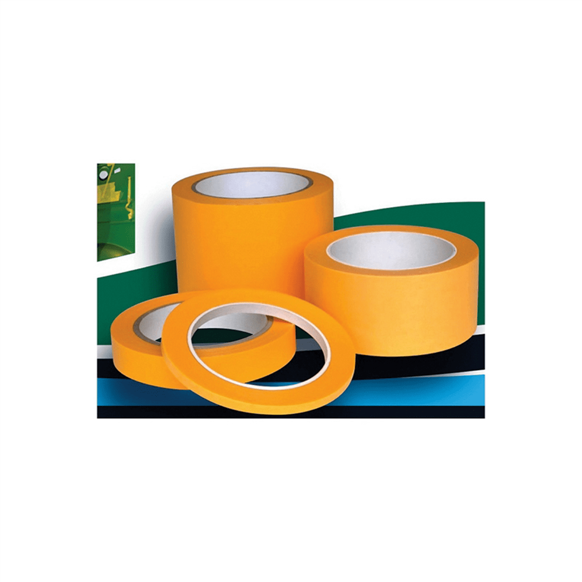 Distribution 48080 Flexible Semi-Translucent K-UTG Masking Tape, 55 yd L x 2 in W, Gold