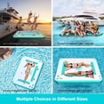 thumbnail image 1 of FBSPORT Inflatable Floating Dock Mat, 8ft Inflatable Water Platform Swim Deck with None-Slip Surface,Floating Platform for Pool Beach Ocean, 1 of 7