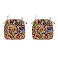 thumbnail image 1 of FBTS Prime 16x17 inch All-Weather Red Paisley Outdoor Seat Pads, Pack of 2, 1 of 7
