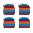 thumbnail image 1 of FBTS Prime 16x17 inch All-Weather Red and Blue Stripe Outdoor Seat Pads, Pack of 4, 1 of 7