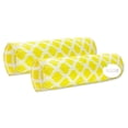 thumbnail image 1 of FBTS Prime 20x6 inch Round Yellow Geometric Bolster Pillows with Inserts, 2 per Pack, 1 of 7