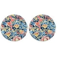 thumbnail image 1 of FBTS Prime 22x22 inch All-Weather Blue Paisley Round Outdoor Floor Cushions, Pack of 2, 1 of 6