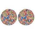 thumbnail image 1 of FBTS Prime 22x22 inch Round Red Paisley Outdoor Floor Cushions, Pack of 2, 1 of 6