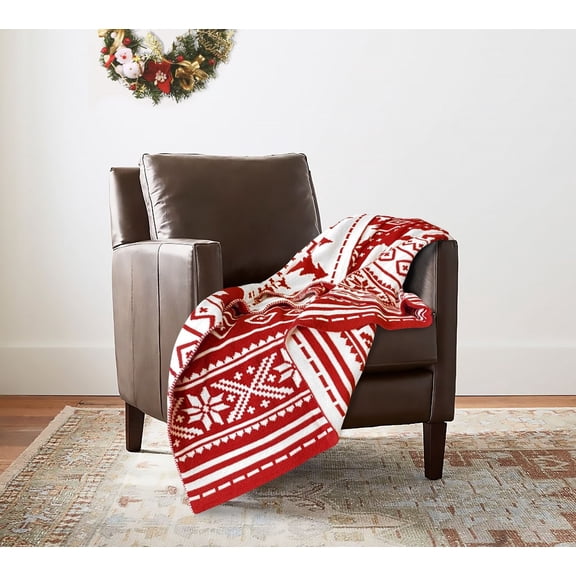 FBTS Prime Lightweight Throw Blanket Bear Red 50x60 inch Warm Cozy Fleece Blanket for Couch Sofa