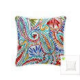 thumbnail image 1 of FBTS Prime Outdoor Pillows with Insert Red and Blue Paisley Patio Accent Throw Pillows 18x18 inch Square Decorative Pillows for Couch Bed Sofa Patio Garden Furniture, 1 of 7
