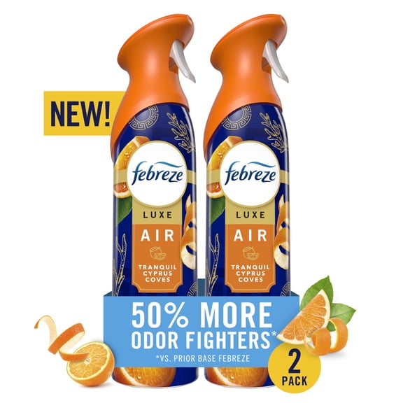 Febreze Air Mist Air Freshener Spray Tranquil Cyprus Coves, 8.1oz 2 Count