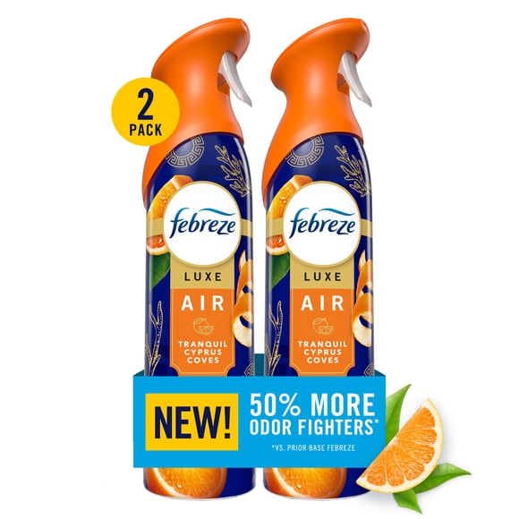 Febreze Air Mist Air Freshener Spray Tranquil Cyprus Coves, 8.1oz 2ct