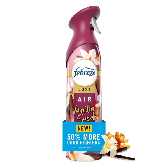 Febreze Air Mist Luxe Air Freshener Spray, Vanilla Suede Scent, 8.1oz
