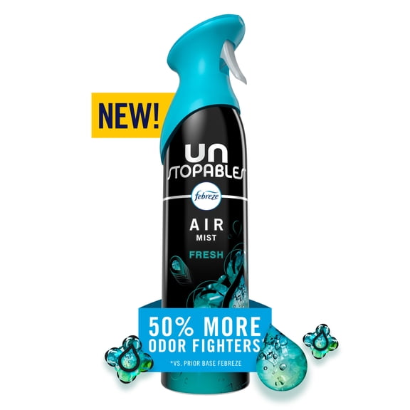Febreze Air Mist Air Freshener Spray, Unstopables Fresh Scent, 8.1oz