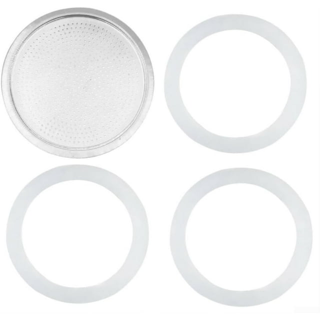 FC2/3/6/9/12 Cup Replacement Gasket and Filter for Stovetop Espresso