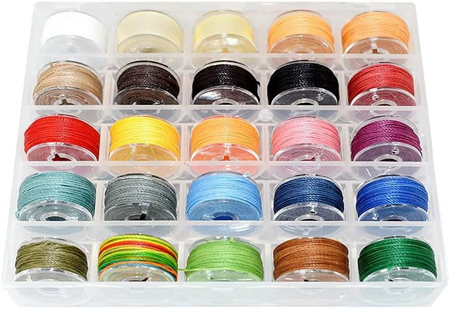 FC25 Color/Set Leather Sewing Thread Round Waxed Thread Set Bobbin