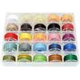 FC25 Color/Set Leather Sewing Thread Round Waxed Thread Set Bobbin