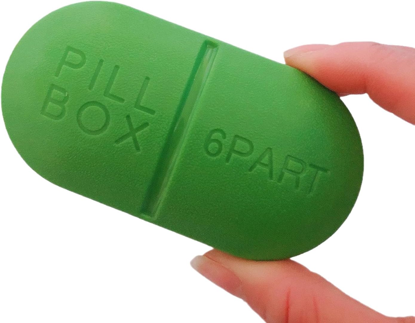 FC2pc Capsule Type Portable Weekly Pill Box Candy Colour six