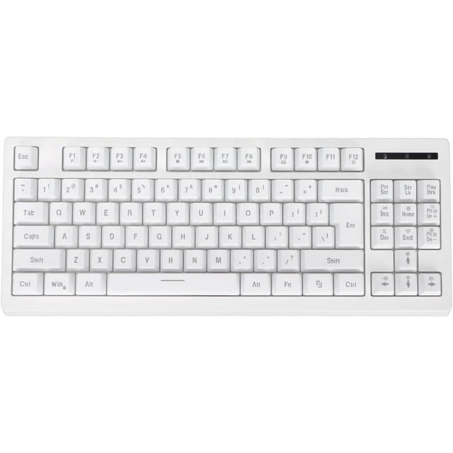 FC87 Keys Wireless Keyboard RGB Membrane Keyboard Rechargeable Keypad