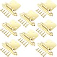 FC8pcs 1/2" Gold Hinges with 40pcs Screw, Variable Overlay
