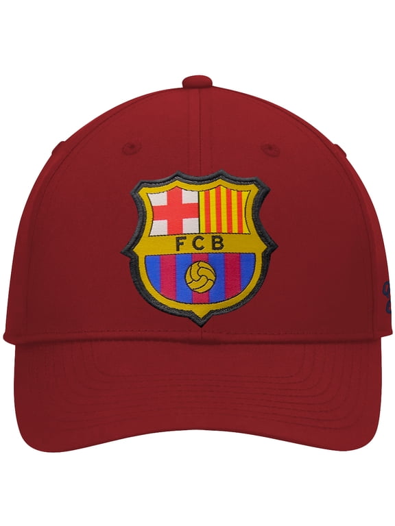 FC BARCELONA Official Licensed Soccer Cap Hat - Red with Color Logo