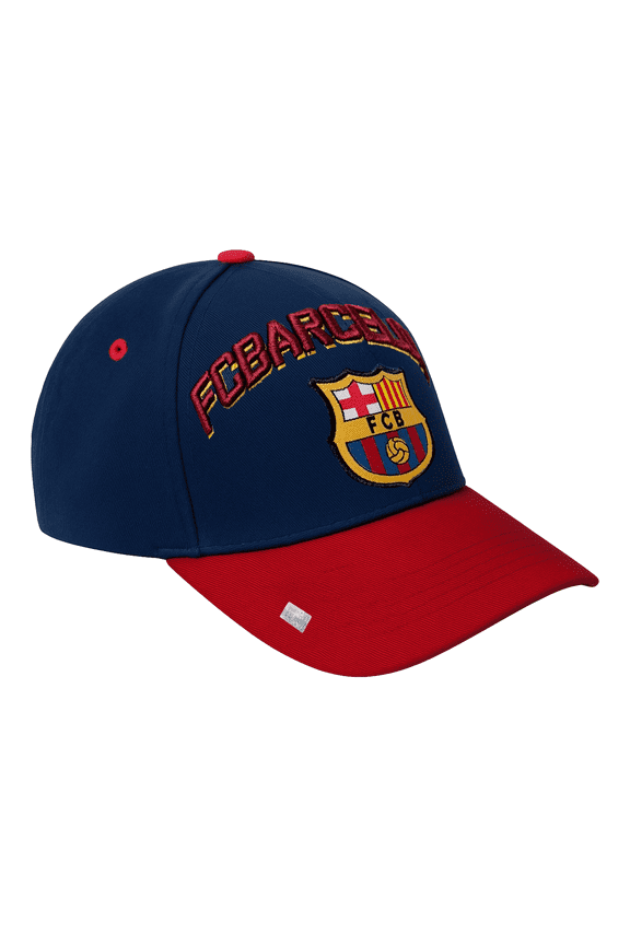 FC Barcelona Adjustable Baseball Cap, Navy, Red