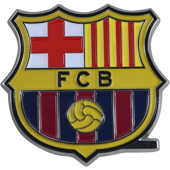 FC Barcelona Auto Emblem Decal Premium Solid Metal Color Raised Soccer Barca Football Club