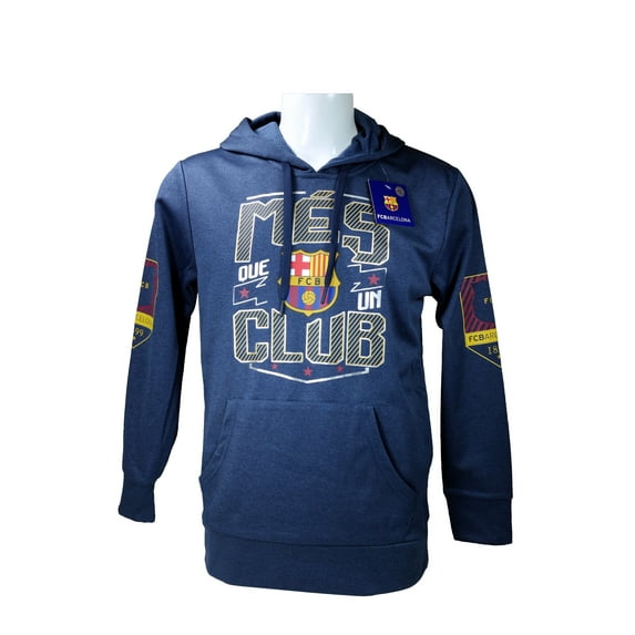 FC Barcelona Front Fleece Jacket Sweatshirt Official License Soccer Hoodie Small 009