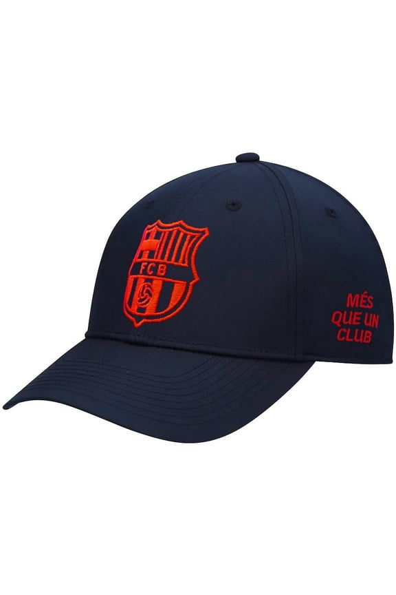 FC Barcelona Adjustable Cotton Baseball Cap, Blue, 1 Count
