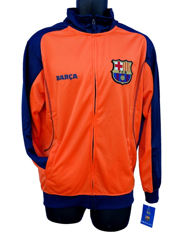 FC Barcelona Soccer Official License Soccer Track Jacket Football Merchandise Adult Size 002 Extra Large