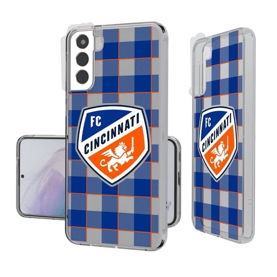 FC Cincinnati Galaxy Plaid Clear Case