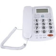 FCCorded Phone, Dual port Big Button Desk Phone With Caller ID Display