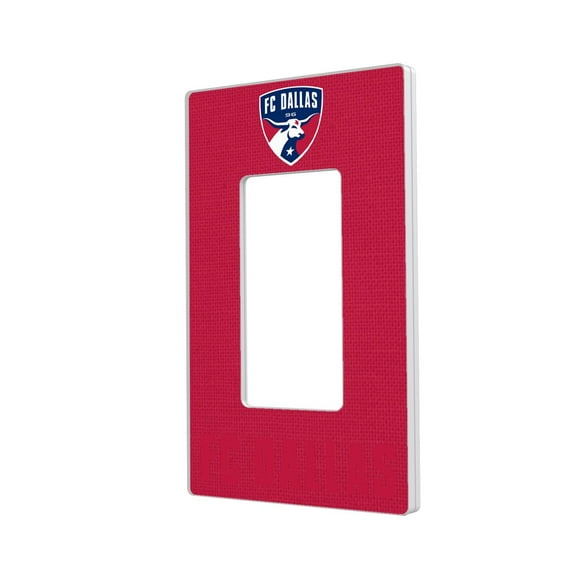 FC Dallas Solid Design Single Rocker Lightswitch Plate