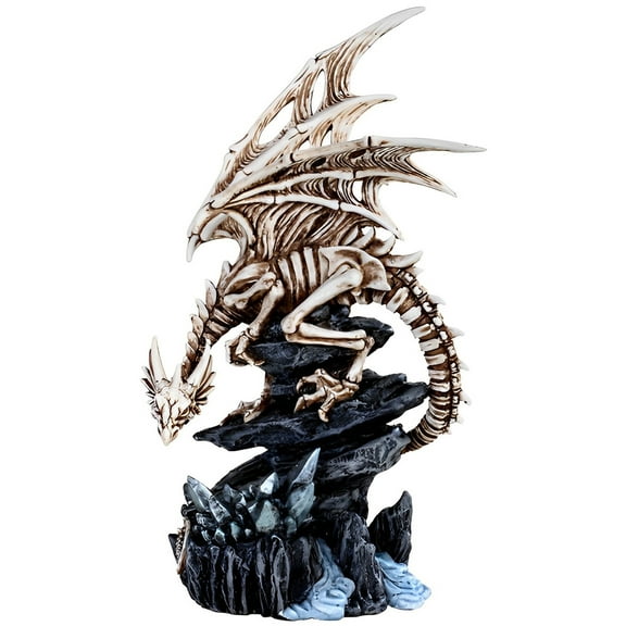 FC Design 10.5"H Skeleton Dragon on Stone Mountain Figurine Statue Sculpture Ornament Decoration Home/Room Decor and Unique Gift Ideas for Housewarming, Holidays and Birthdays