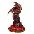 thumbnail image 1 of FC Design 10"H Medieval Red Volcano Dragon with LED Light Statue Fantasy Decoration Figurine, 1 of 1