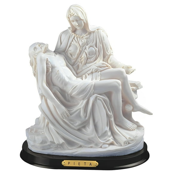 FC Design 10"H White La Pieta by Michelangelo Holy Figurine Statue Sculpture Ornament Decoration Home/Room Decor and Unique Gift Ideas for Housewarming, Holidays and Birthdays