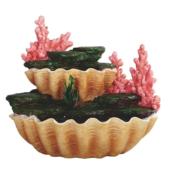 FC Design 10"W Seashell - Mermaid Display Stage Statue Sculpture Ornament Decoration Home/Room Decor and Unique Gift Ideas for Housewarming, Holidays and Birthdays