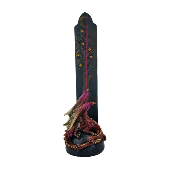 FC Design 11.25"H Red Dragon Incense Burner Statue Sculpture Ornament Decoration Home/Room Decor and Unique Gift Ideas for Housewarming, Holidays and Birthdays