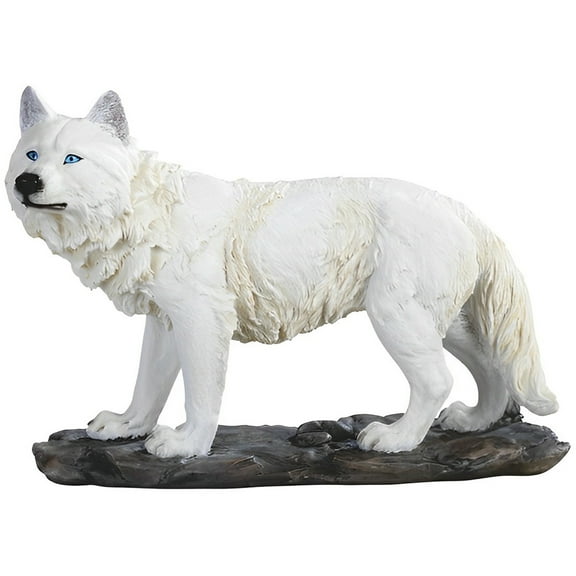 FC Design 11.75"W Snow Wolf Figurine Statue Sculpture Ornament Decoration Home/Room Decor and Unique Gift Ideas for Housewarming, Holidays and Birthdays