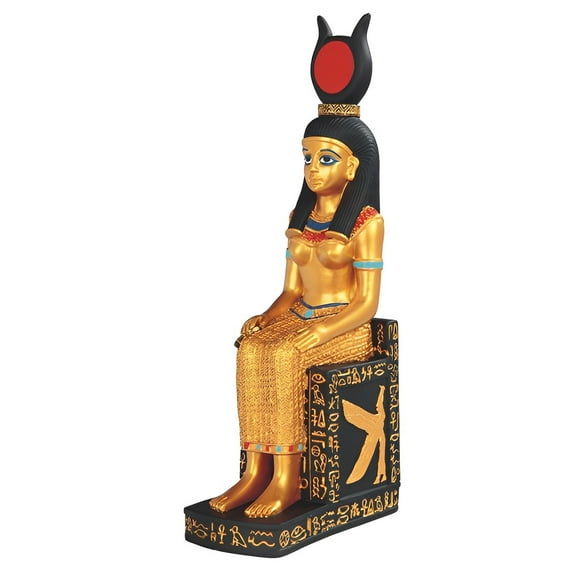 FC Design 11"H Egyptian Queen Cleopatra Black and Gold Figurine Statue Sculpture Ornament Decoration Home/Room Decor and Unique Gift Ideas for Housewarming, Holidays and Birthdays