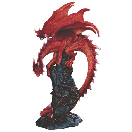 FC Design 11"H Red Dragon Ambush Figurine Statue Sculpture Ornament Decoration Home/Room Decor and Unique Gift Ideas for Housewarming, Holidays and Birthdays